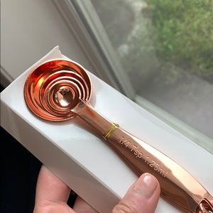 Giadzy Kitchen - Copper plated Measuring Spoons Giadzy Kitchen - Copper plated Measuring Spoons
